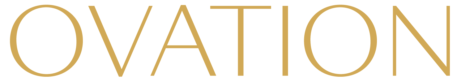 Ovation Logo - gold horizontal